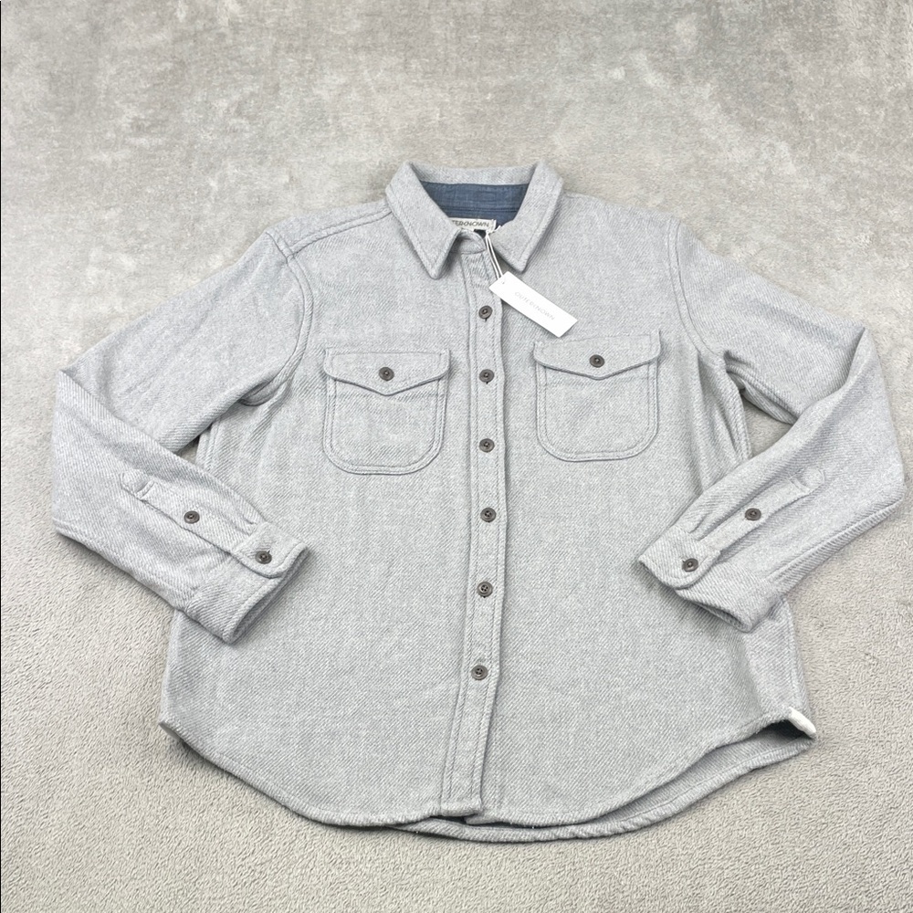 NEW Outerknown XS/S 100% Organic Cotton Women's Heather Gray Utility Jacket